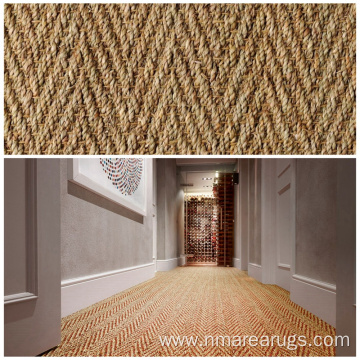 Natural seagrass wall-to-wall floor carpets for living room